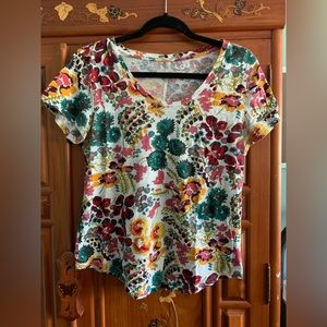 Colorful Floral LOFT Vintage Soft Shirt